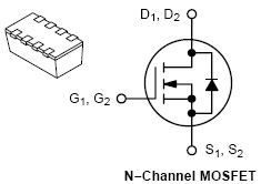 NTHD4508N, Power MOSFET 20 V, 4.1 A, Dual N?Channel ChipFET